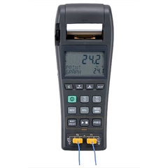 プリンタ付2ch温度計(K/J 熱電対センサ用データロガー)／ 品番　MF6ETR-500FA