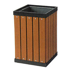 再生木材屋外ゴミ箱(RPウッド)/品番　M3472RS-42DN-RP