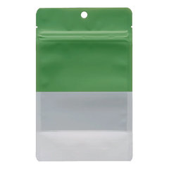 チャック付きスタンド袋　薄緑（110×160mm） 品番　M1154TWG-1116V