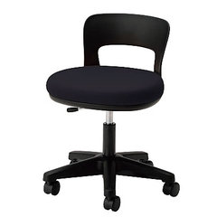 作業椅子(黒色)／品番　M536W-14BL-Z-BK
