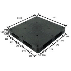 エコ再生冷凍仕様リサイクルパレット(低温倉庫保管用)／ 品番　M2274D4-1111-150R